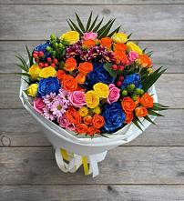 Букет цветов из:  Розы и Хризантемы в Нефтекумске