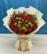Букет цветов из:  Розы и Хризантемы в Нефтекумске