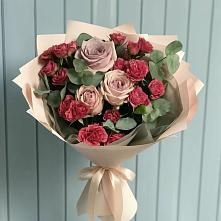 Букет цветов из:  Гвоздики и Розы #REPLACE_PRED# Нефтекумске