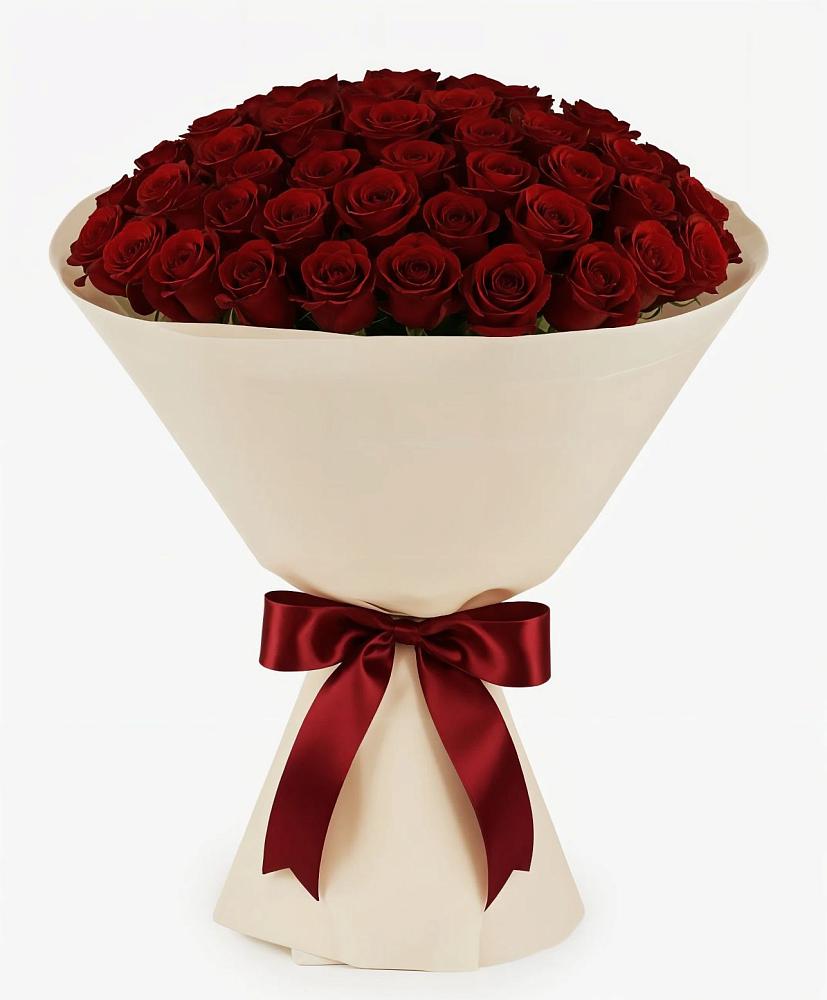 Букет 101 Бордовая роза Блэк Бакарра в Нефтекумске